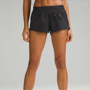Lululemon Low Waisted Hotty Hot Shorts